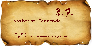 Notheisz Fernanda névjegykártya